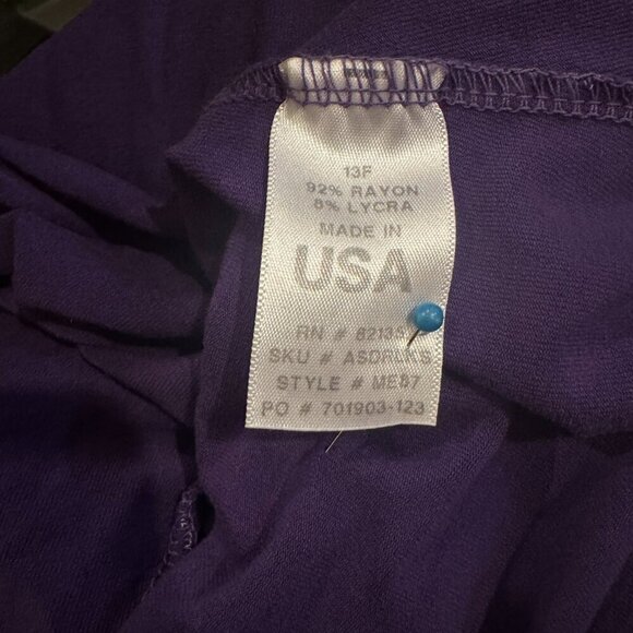 Fresh Produce Wrap Dress - Purple Size XS - Picture 6 of 6